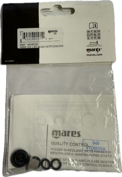 Mares Revisions Service Kit 1. Stufe (Travel Kit) MR32/MR22/16TP/D16/S40 INT Atemregler